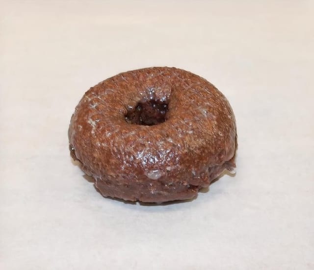 Glazed Devil Choc-Cake Donut.