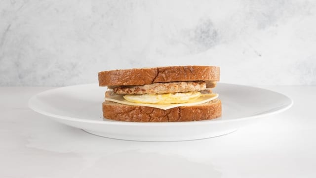 Wheat Toast Breakfast Sandwich.