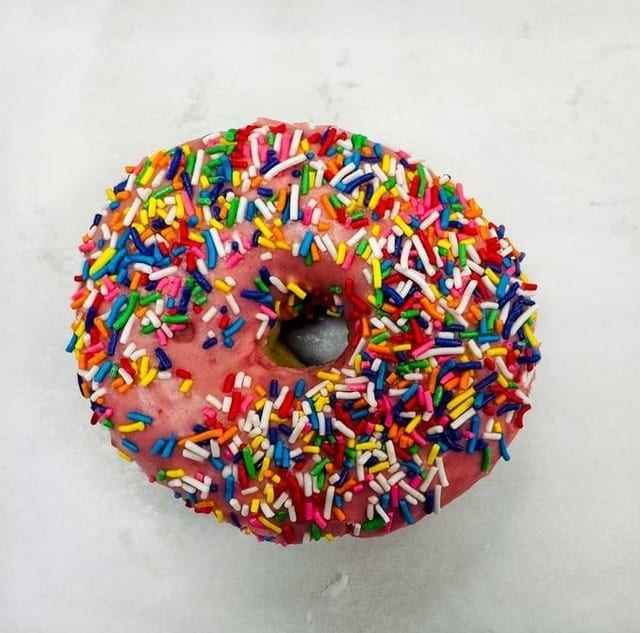 Strawberry Sprinkle Donut.