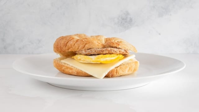 Croissant Breakfast Sandwich.